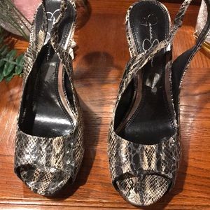 Jessica Simpson Animal print heels